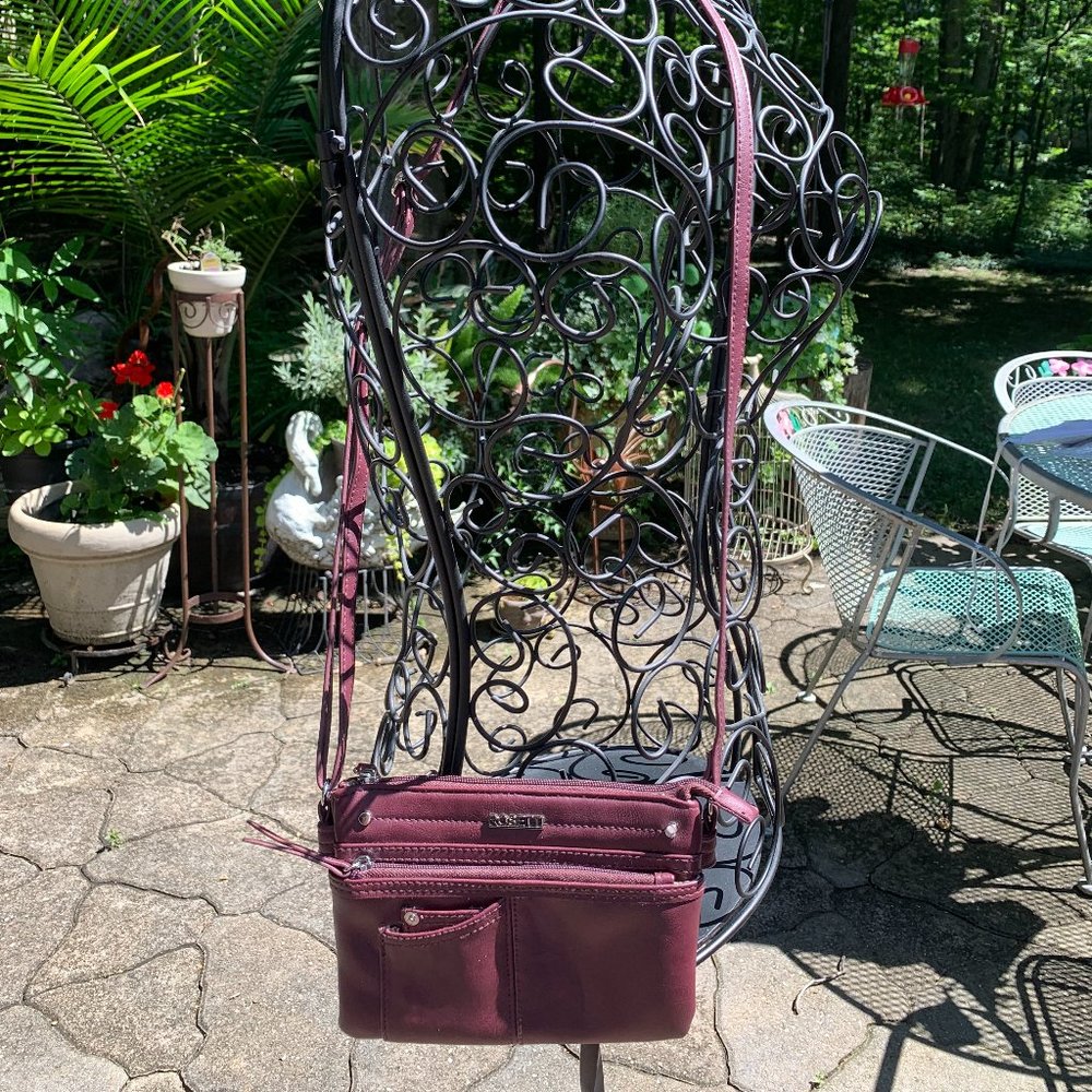 Rosetti Anita Maroon Mini-Crossover Bag